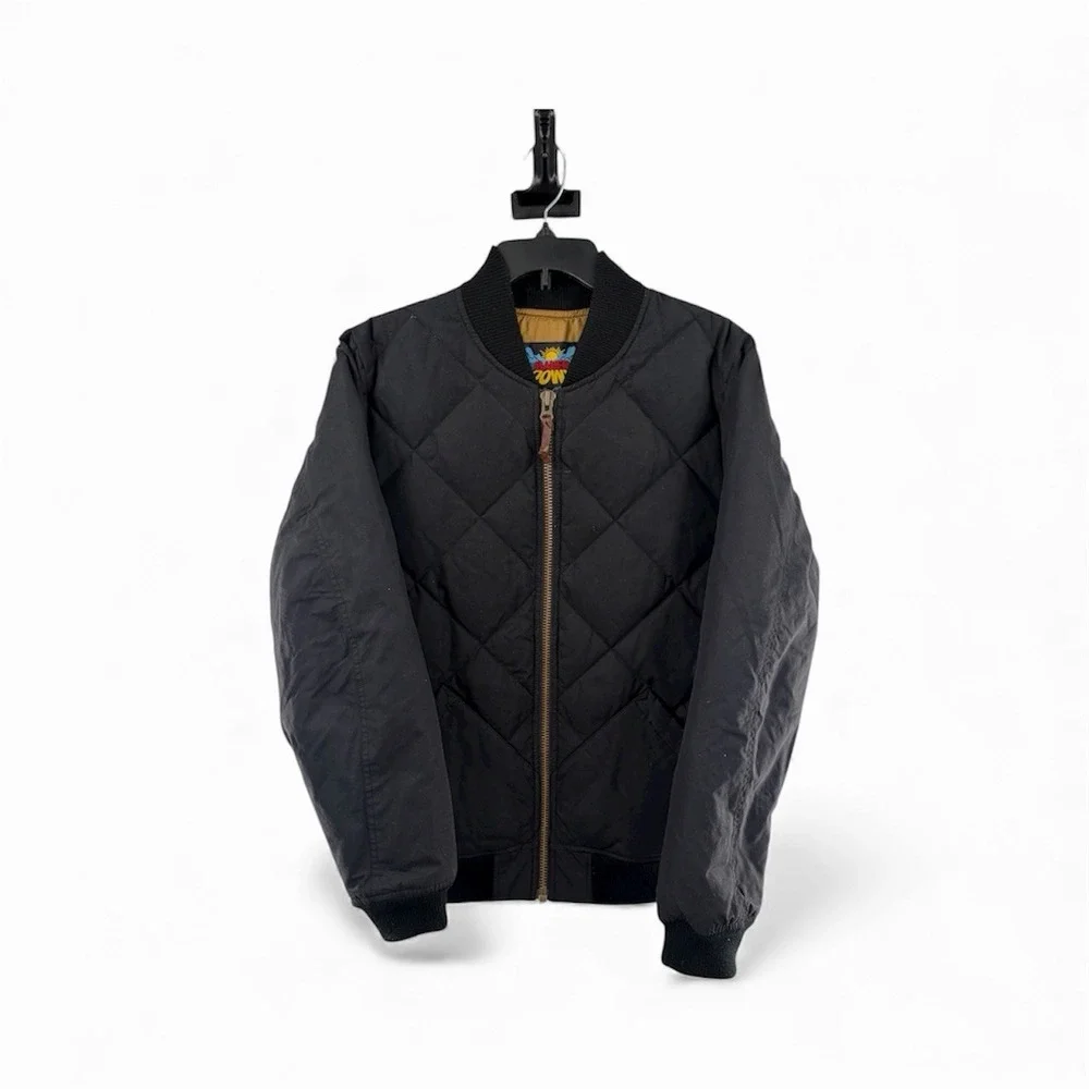 Vtg Eddie Bauer Goose Down Quilt Full Zip Black 1936 Skyliner Model Jacket Men M